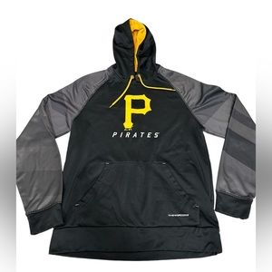 Pittsburgh Pirates Men’s Hoodie‎ by Majestic. Medium Black/Gray/Yellow.Excellent